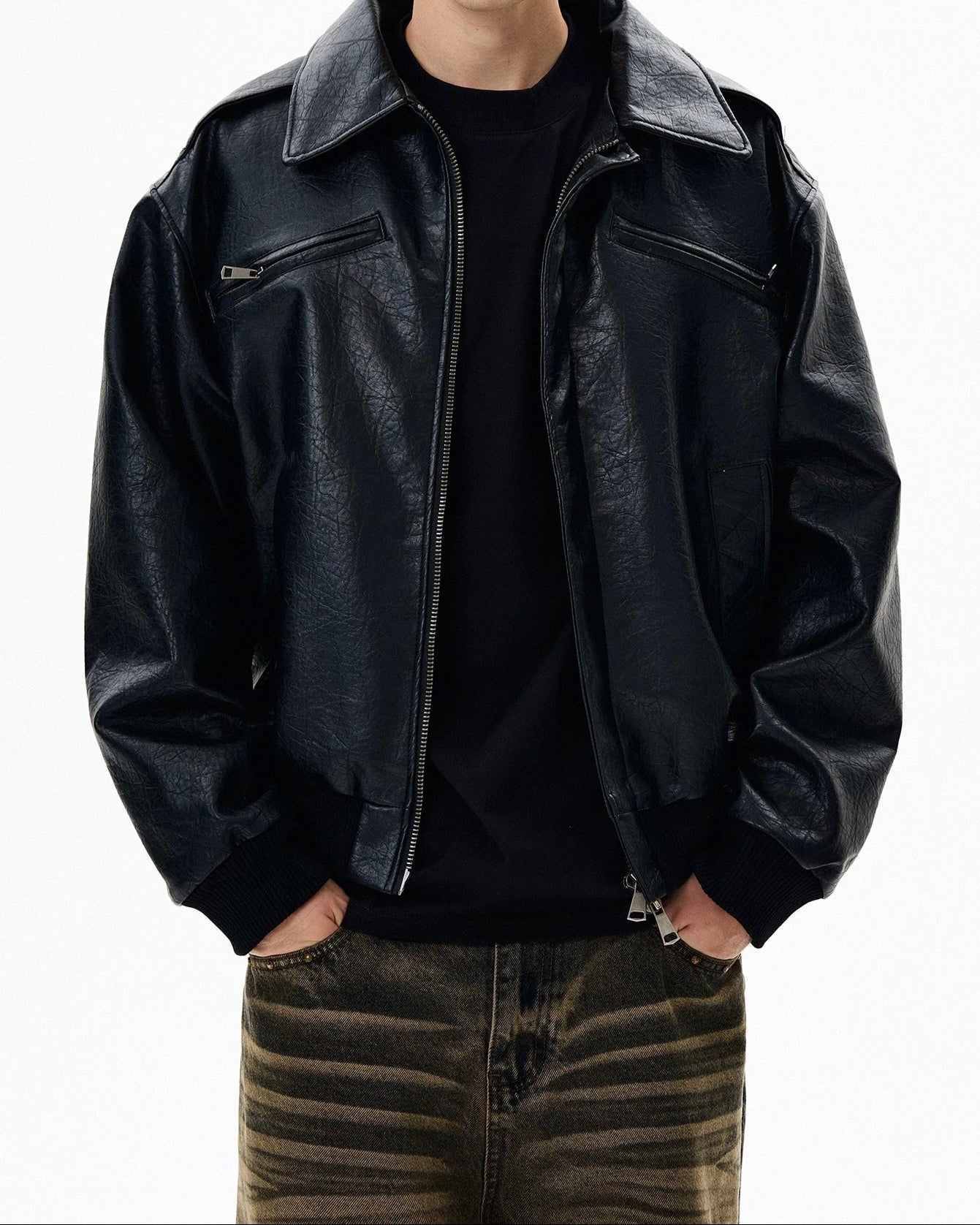 ▪️70’s【BLACK】 RIDERS JACKET シングルライダース 黒 Schott】70'S SINGLE RIDERS JACKET シングルライダース