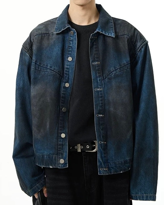 Midnight Wash Oversized Denim Jacket – Ninety-nine