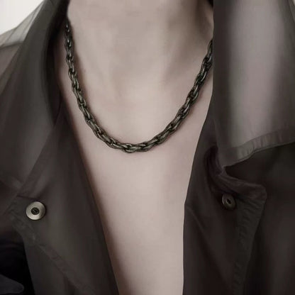 Black chain necklace