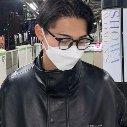 【男女兼用】Simple Black Glasses