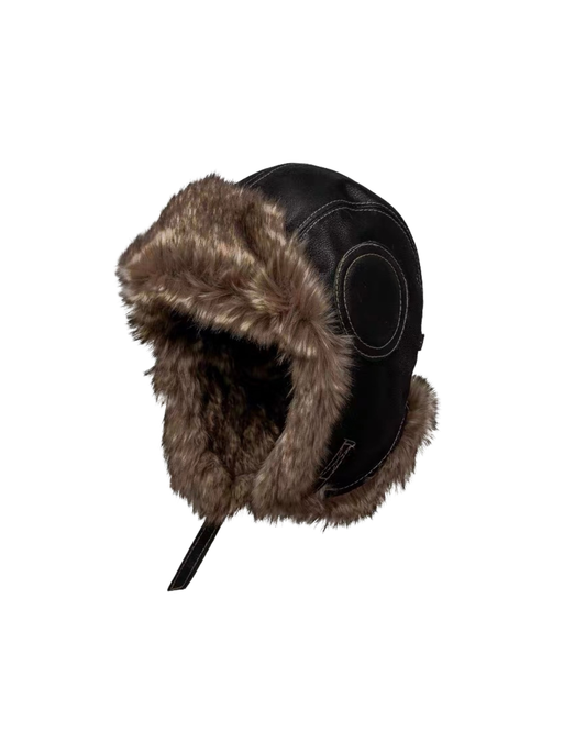 Faux Fur Flight Cap