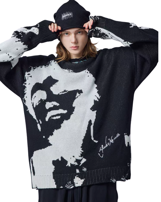 【公式正規品】ninety-nine Portrait Rib Knit Portrait Rib Tops – Ninety-nine