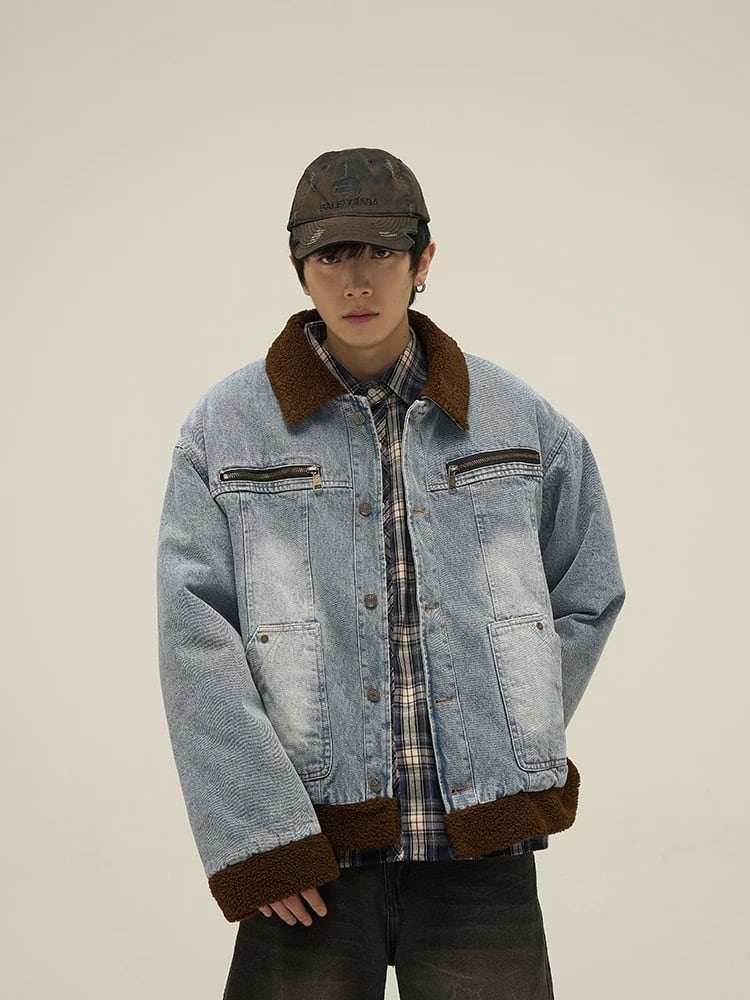 Boa denim coat