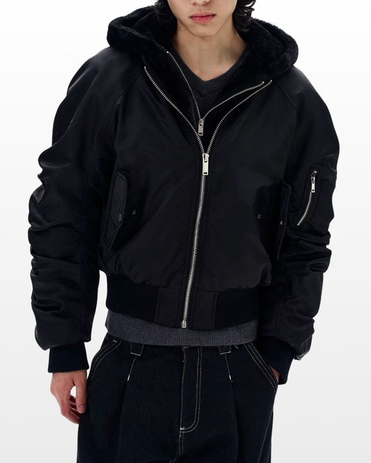 Hooded Bomber Jacket