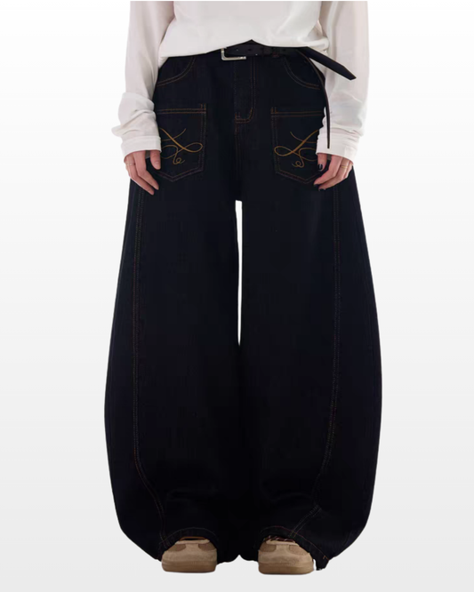 Classic Black Baggy Jeans
