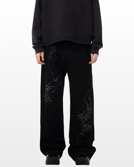 Genesis embroidered denim