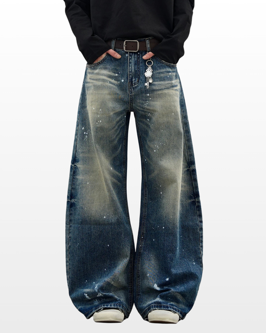 Paint Fade Wide Denim