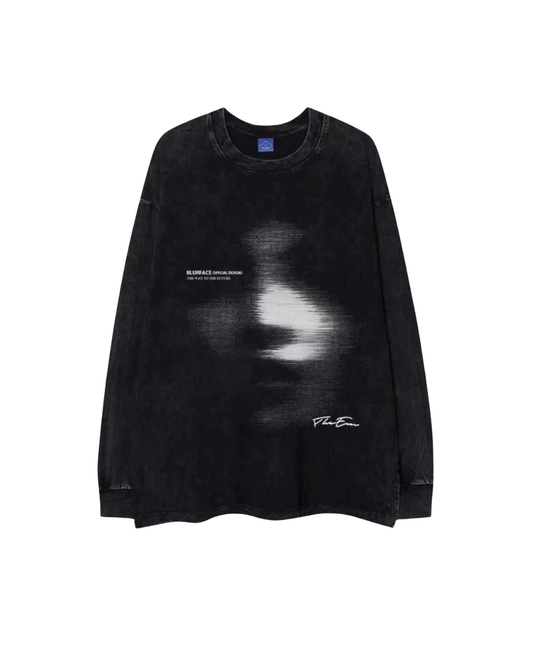 Blurface Vintage Wash Long Sleeve Tee