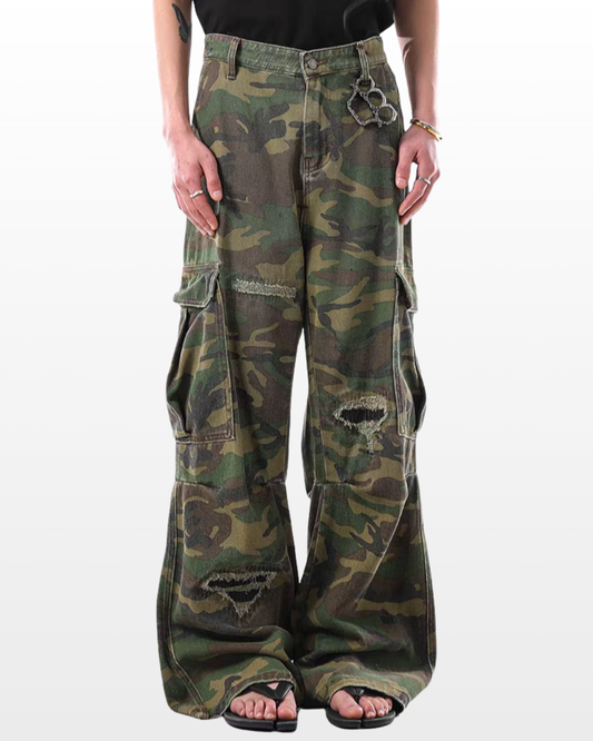 Destroyed Camo Utility Pants