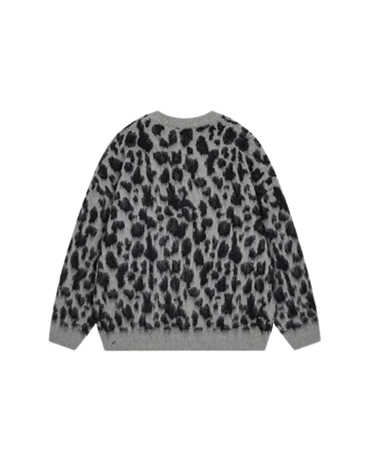 Blur Leopard Knit Cardigan