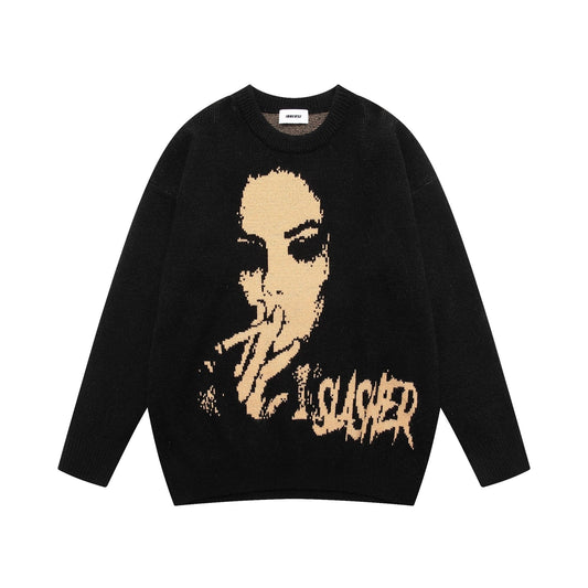 SMOKING GIRL KNIT