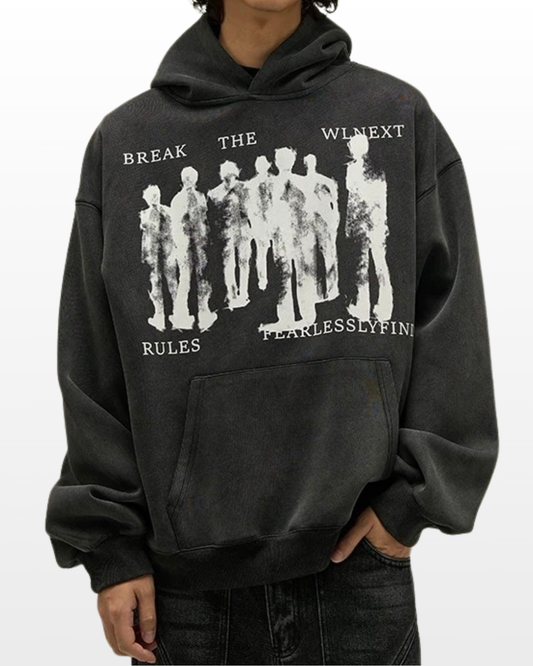Blur People Art Hoodie