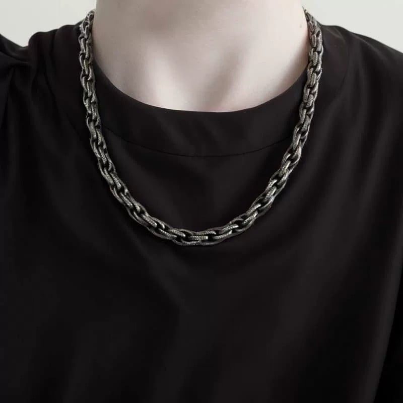 Black chain necklace