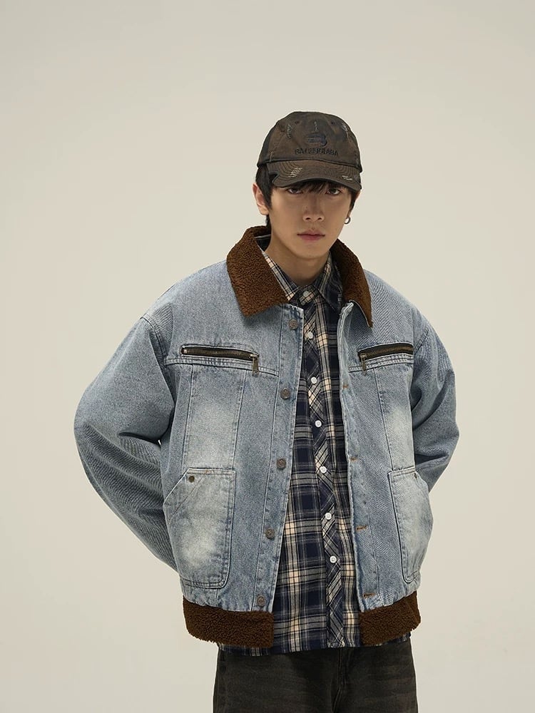 Boa denim coat