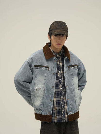 Boa denim coat