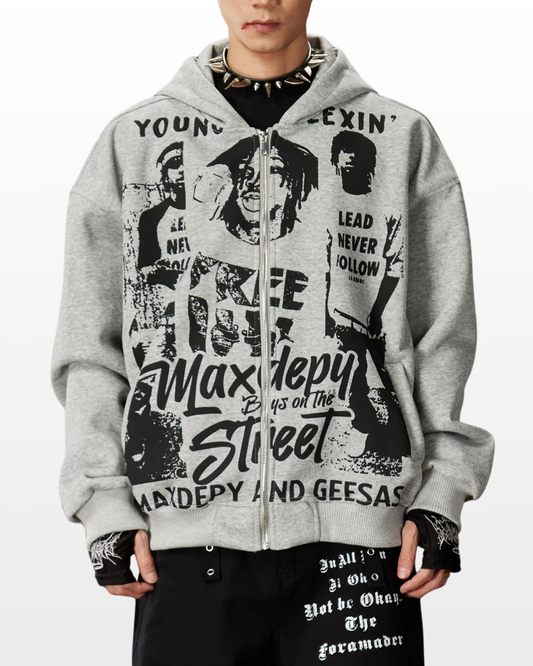 Street Archive Zip Hoodie