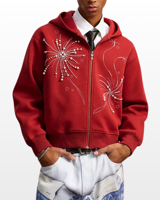Pearl Fire Zip Hoodie