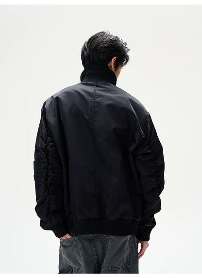 【即納】Line stone nylon jacket