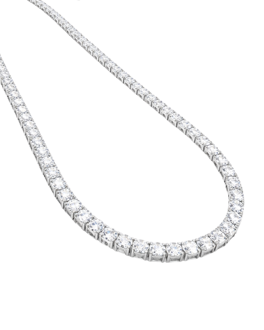 \再入荷/Full zirconia tennis chain necklace