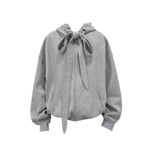 retro strap design hooded jacket