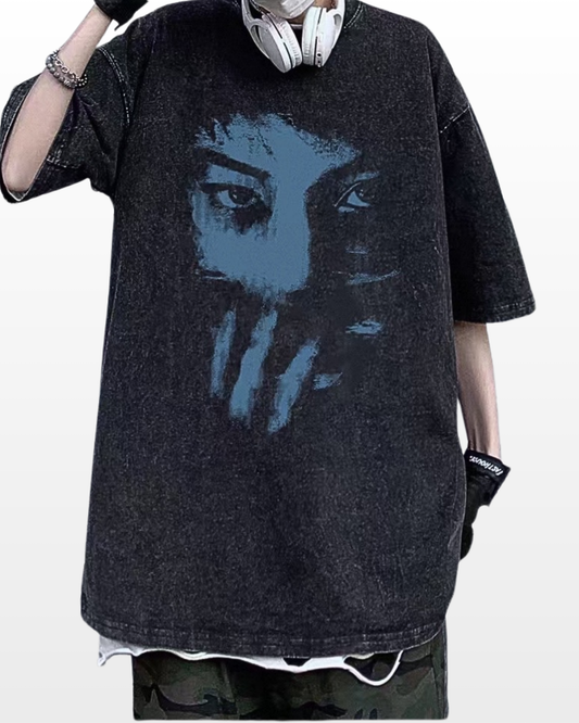 Blue Shadow Face T-shirt