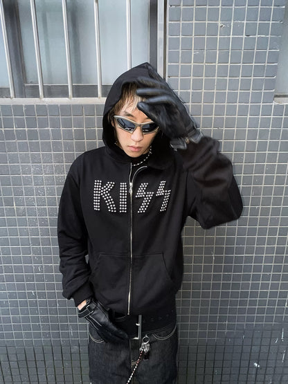 Starlit Kiss Zip Hoodie