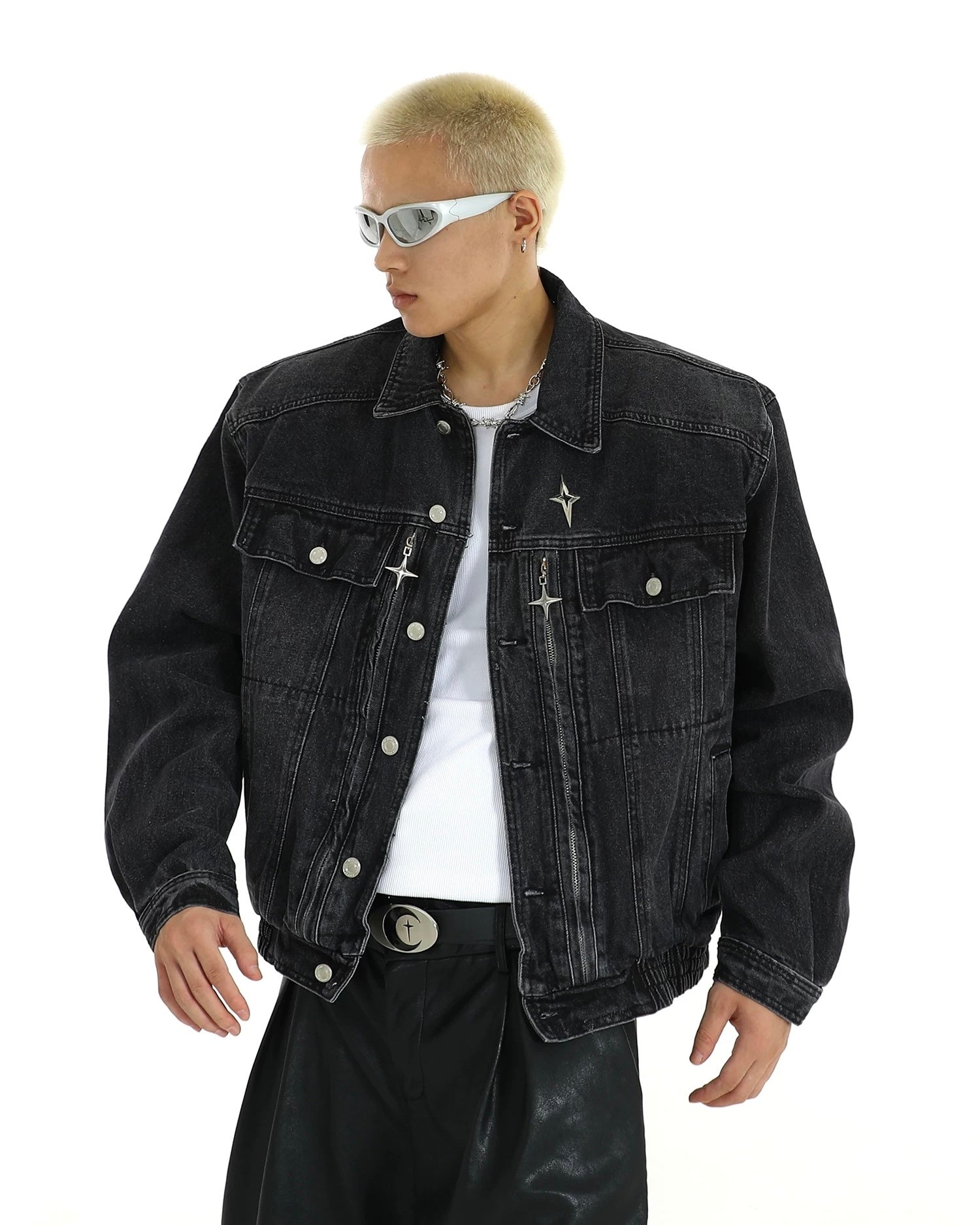 Star Pin Vintage Denim Jacket – Ninety-nine