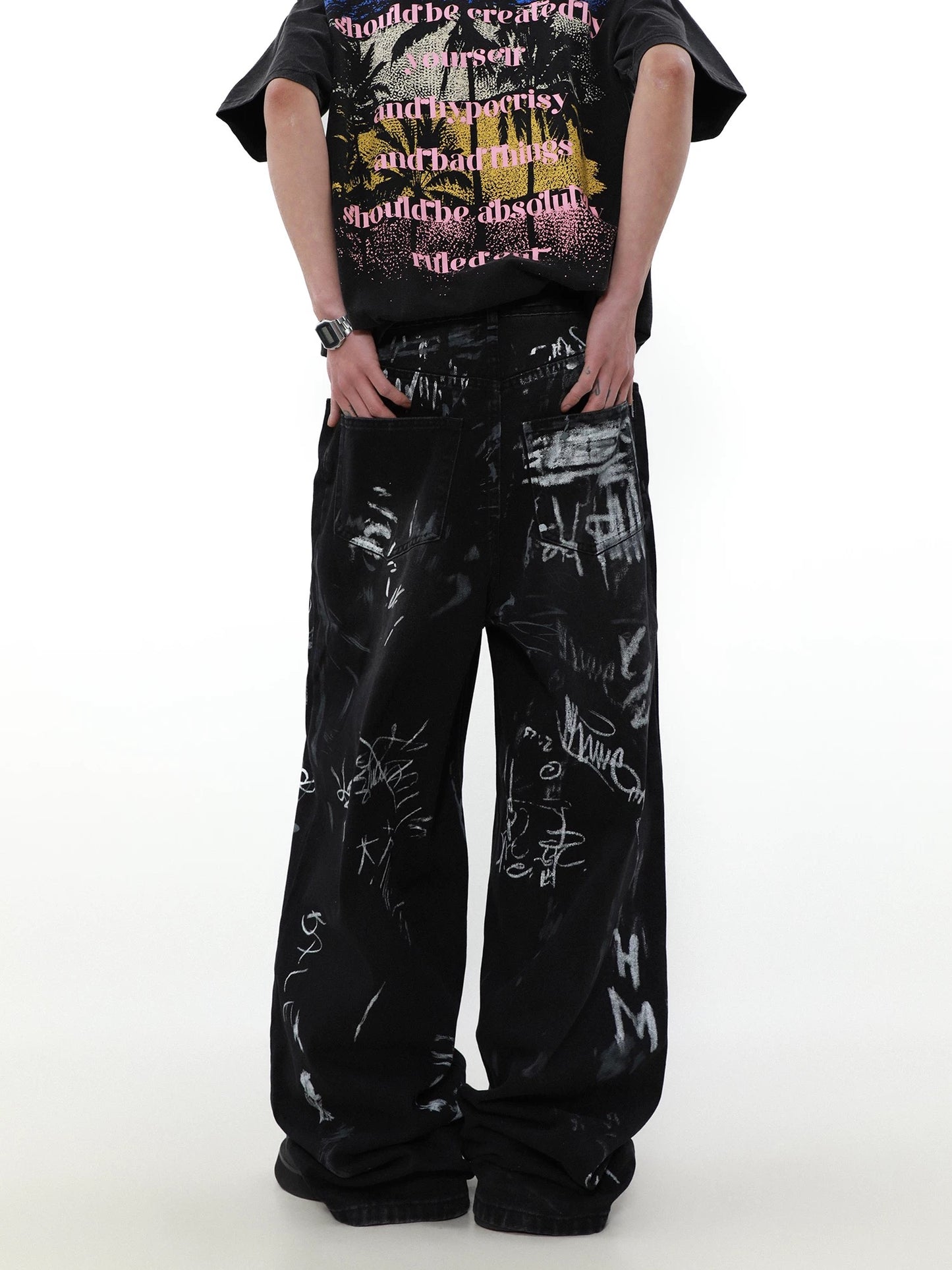 Street Ink Black Pants