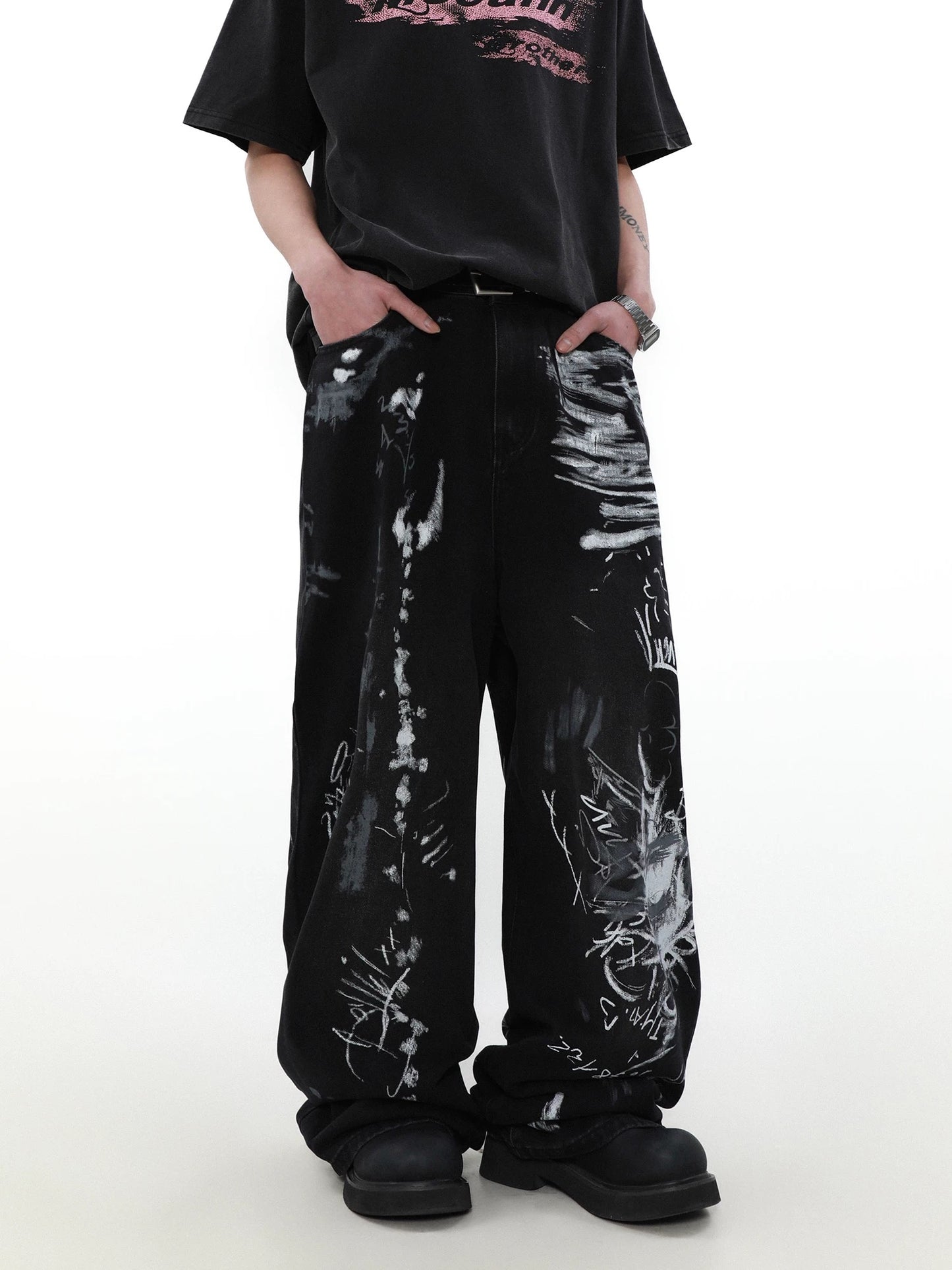 Street Ink Black Pants