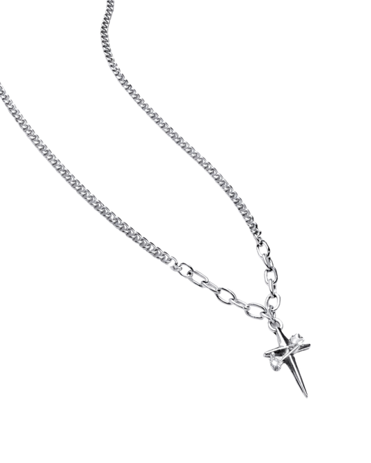 Spike Cross Necklace