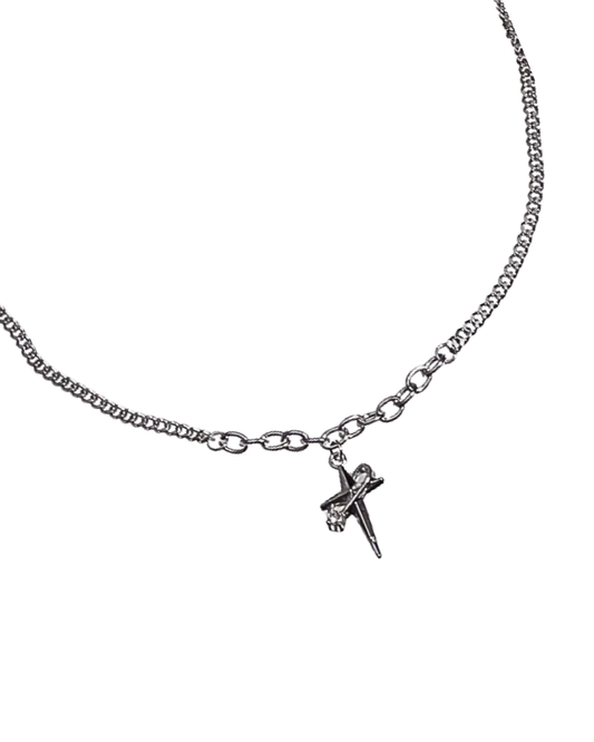 Spike Cross Necklace