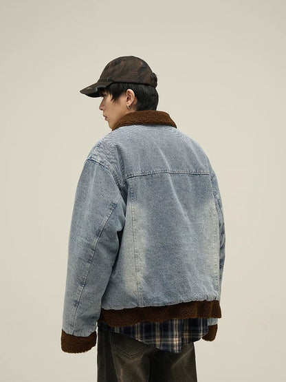 Boa denim coat