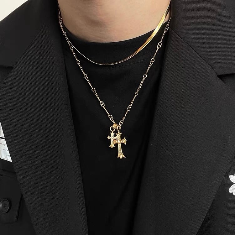 GOLD CROSS NECKLACE