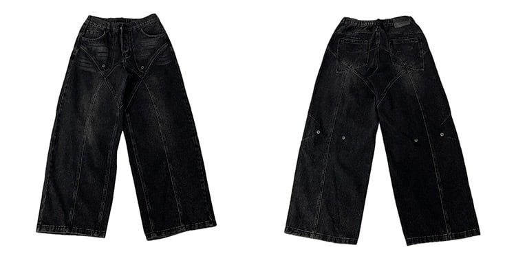 button cut denim