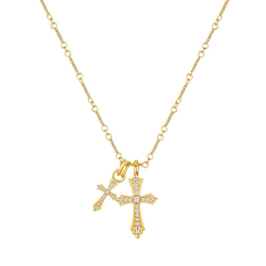 GOLD CROSS NECKLACE