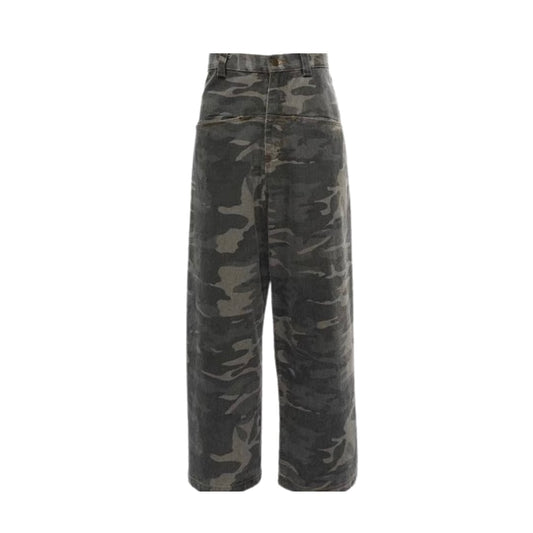 【即納】Double waist camouflage Bottoms